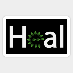 Heal healing typographic artwork Sticker